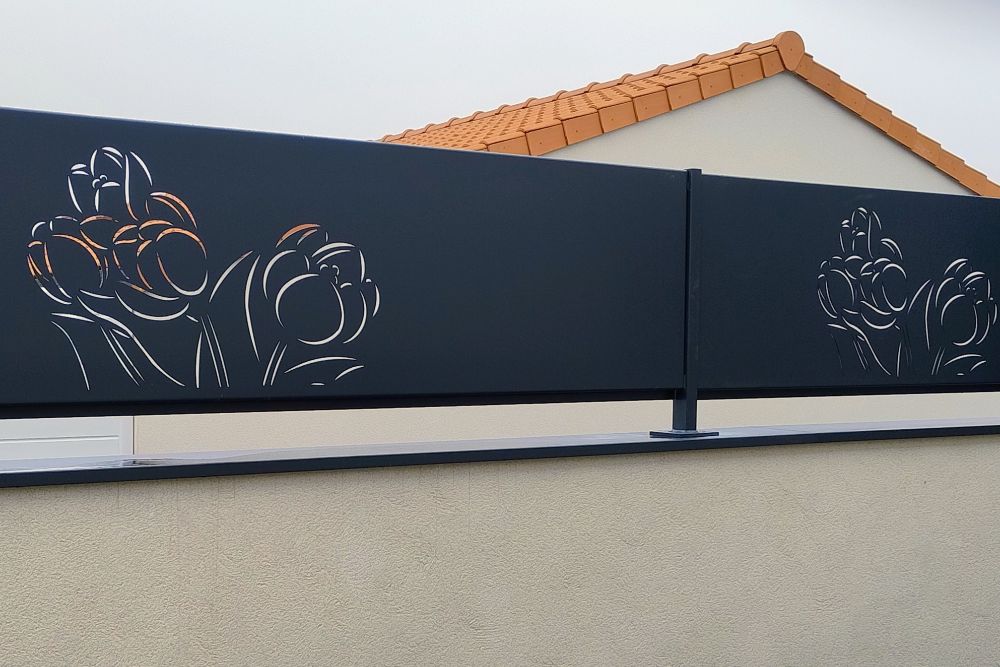 Clôture décorative extérieure